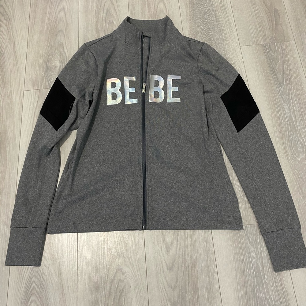 Bebe sport Metallic Logo Zip-Up